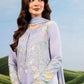 3 Pc Unstitched Embroidered Lawn Suit