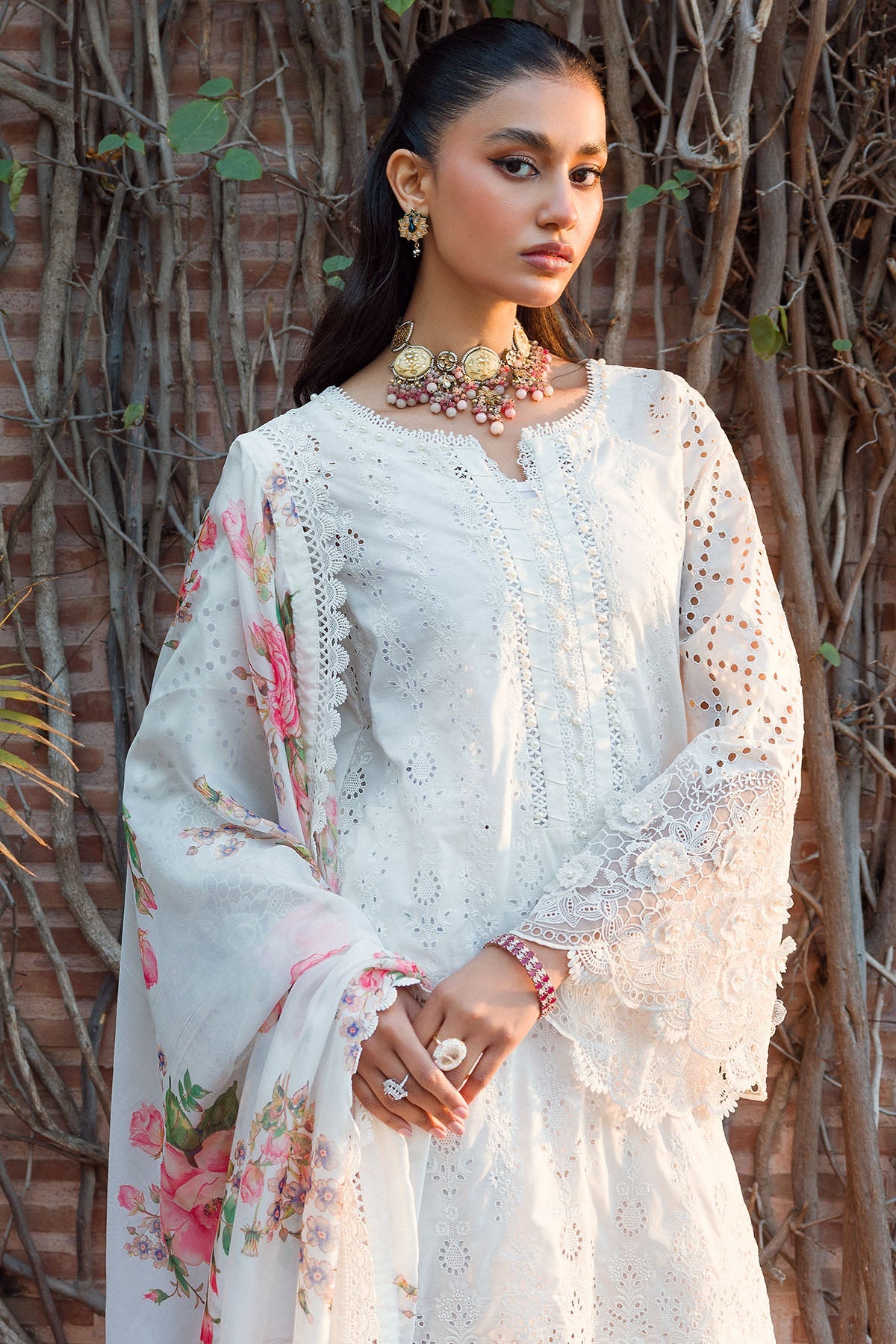 4436-RUKAIYAH EMBROIDERED LAWN UNSTITCHED