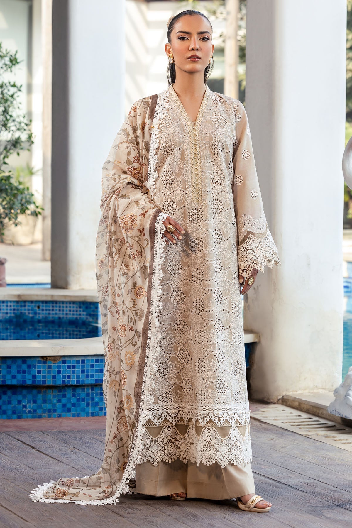 5322-DIANE EMBROIDERED LAWN UNSTITCHED