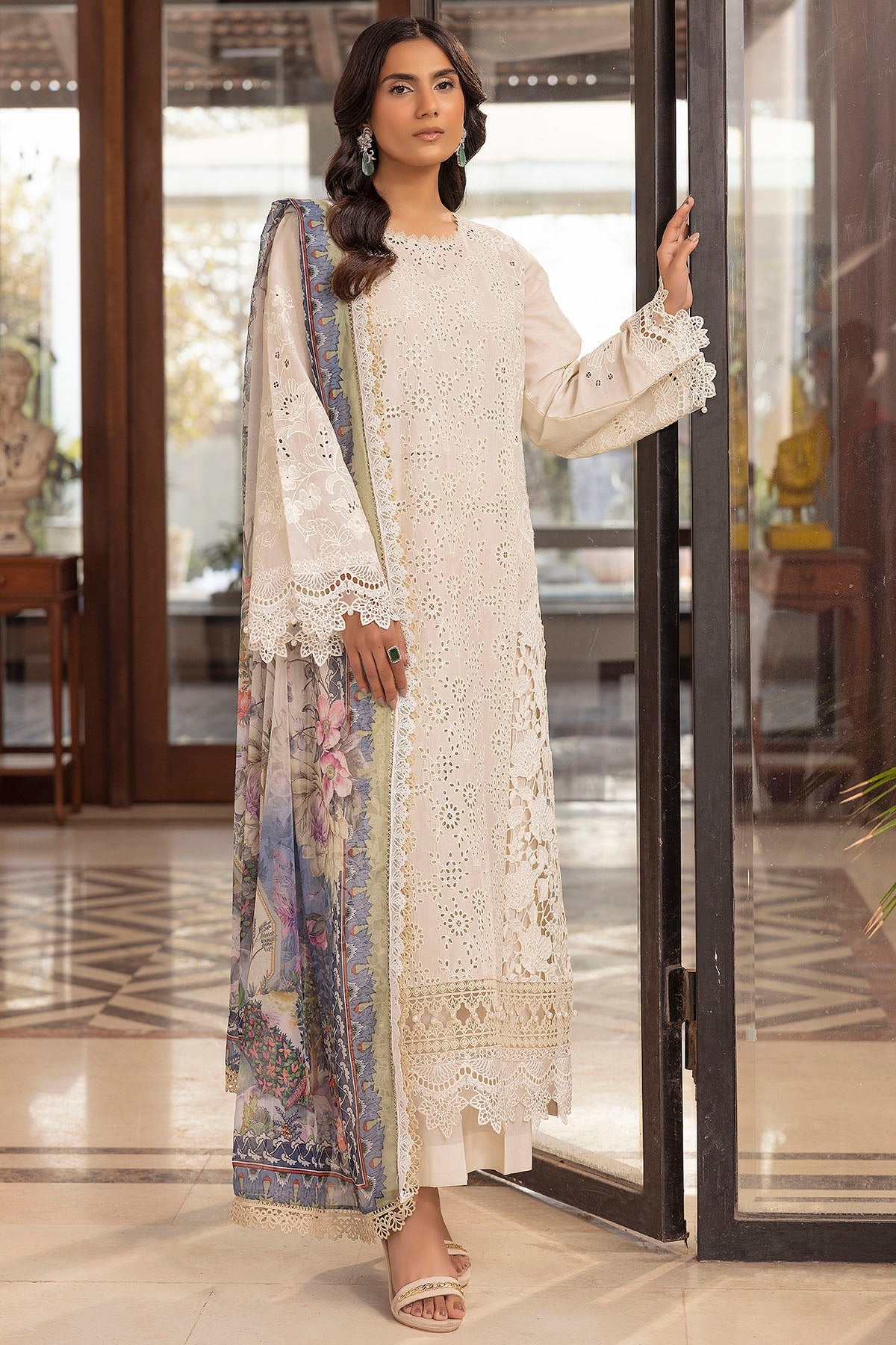 5324-SIDONIE EMBROIDERED LAWN UNSTITCHED
