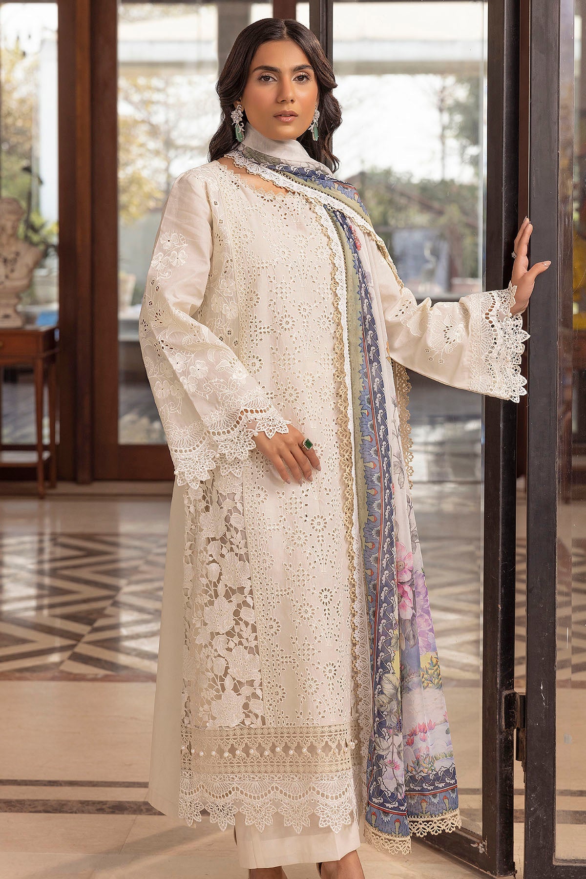 5324-SIDONIE EMBROIDERED LAWN UNSTITCHED