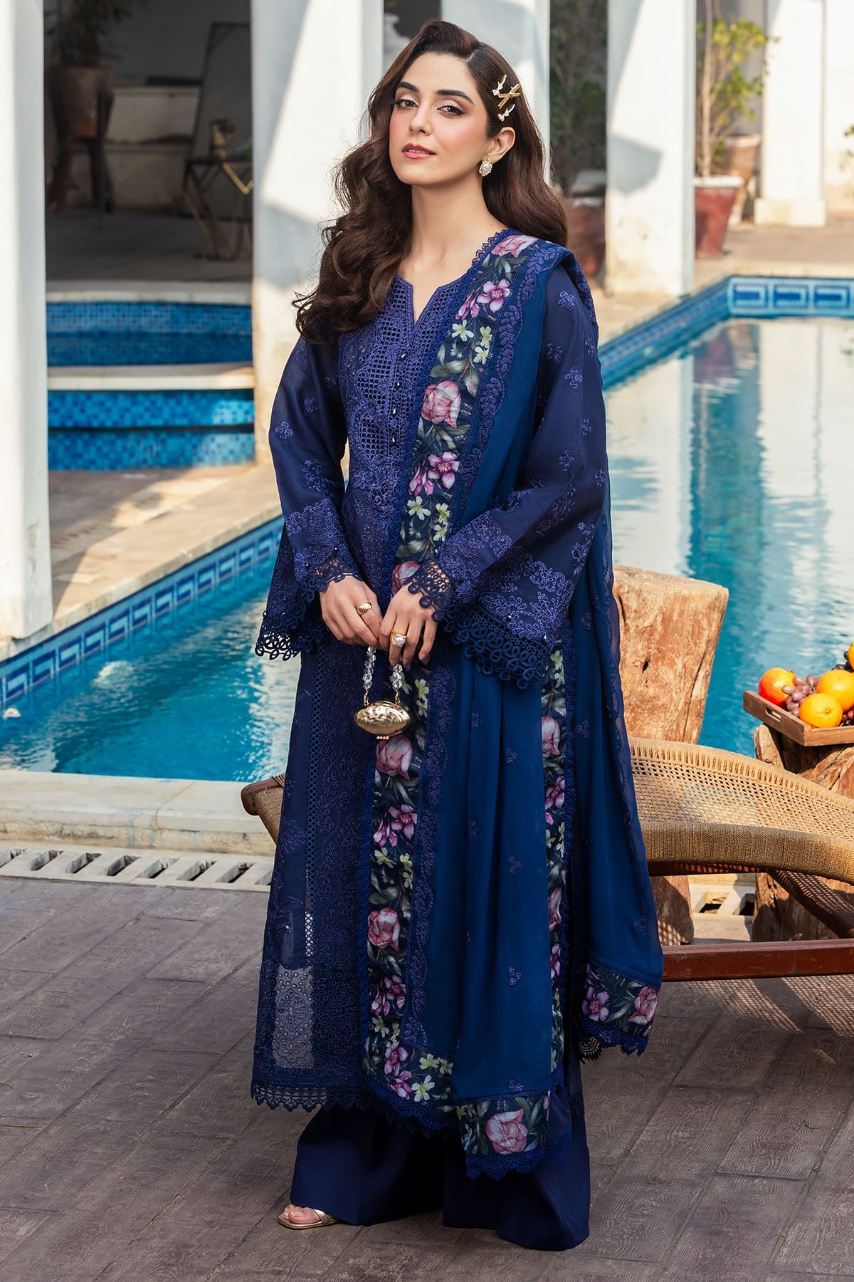 5330-MAELYS EMBROIDERED LAWN UNSTITCHED