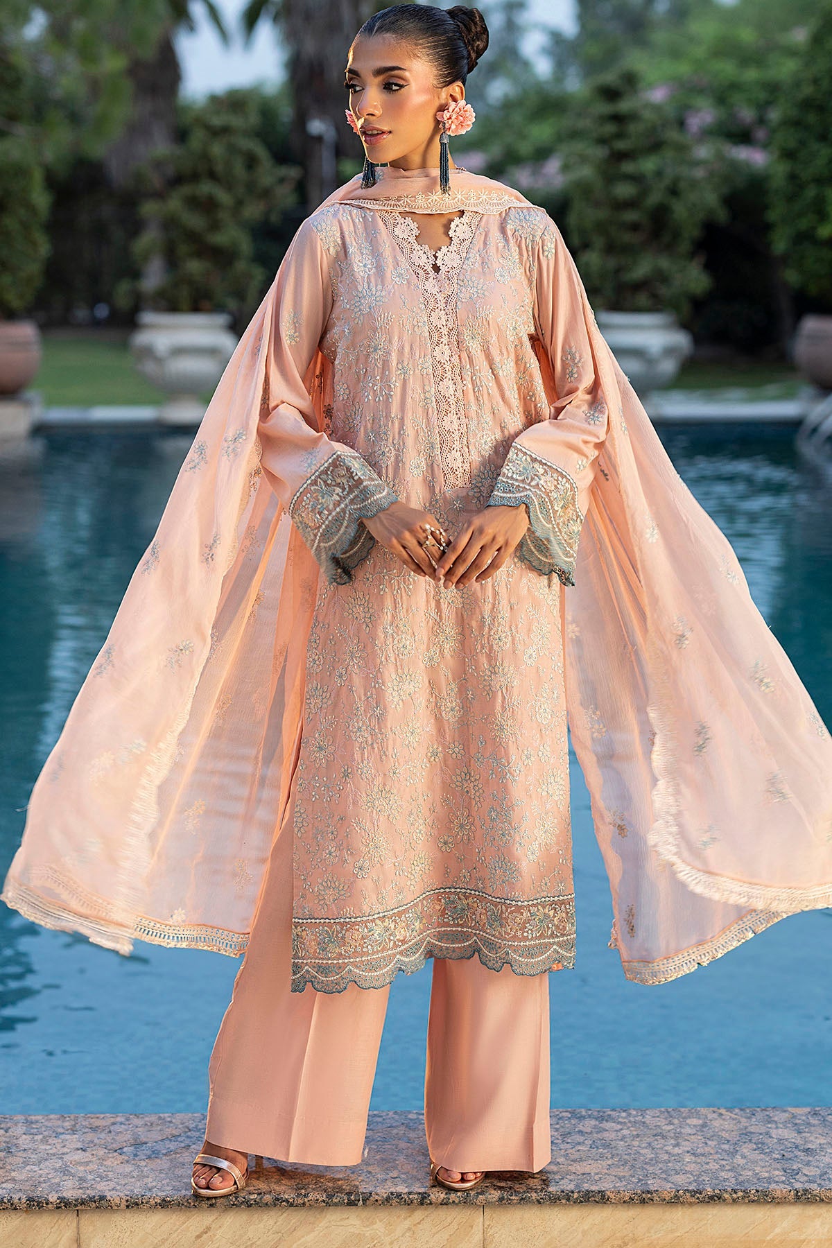 5593-ZAHWAH EMBROIDERED LAWN UNSTITCHED