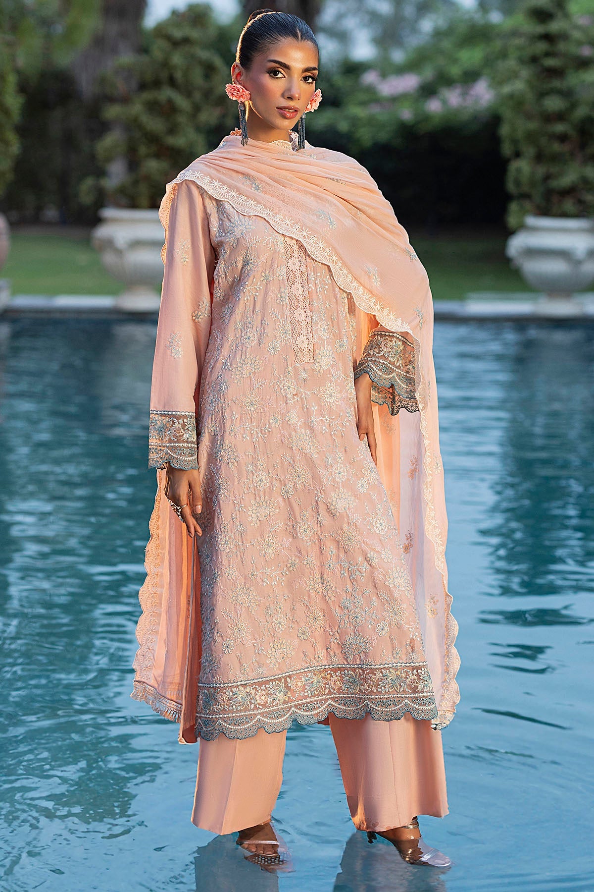 5593-ZAHWAH EMBROIDERED LAWN UNSTITCHED