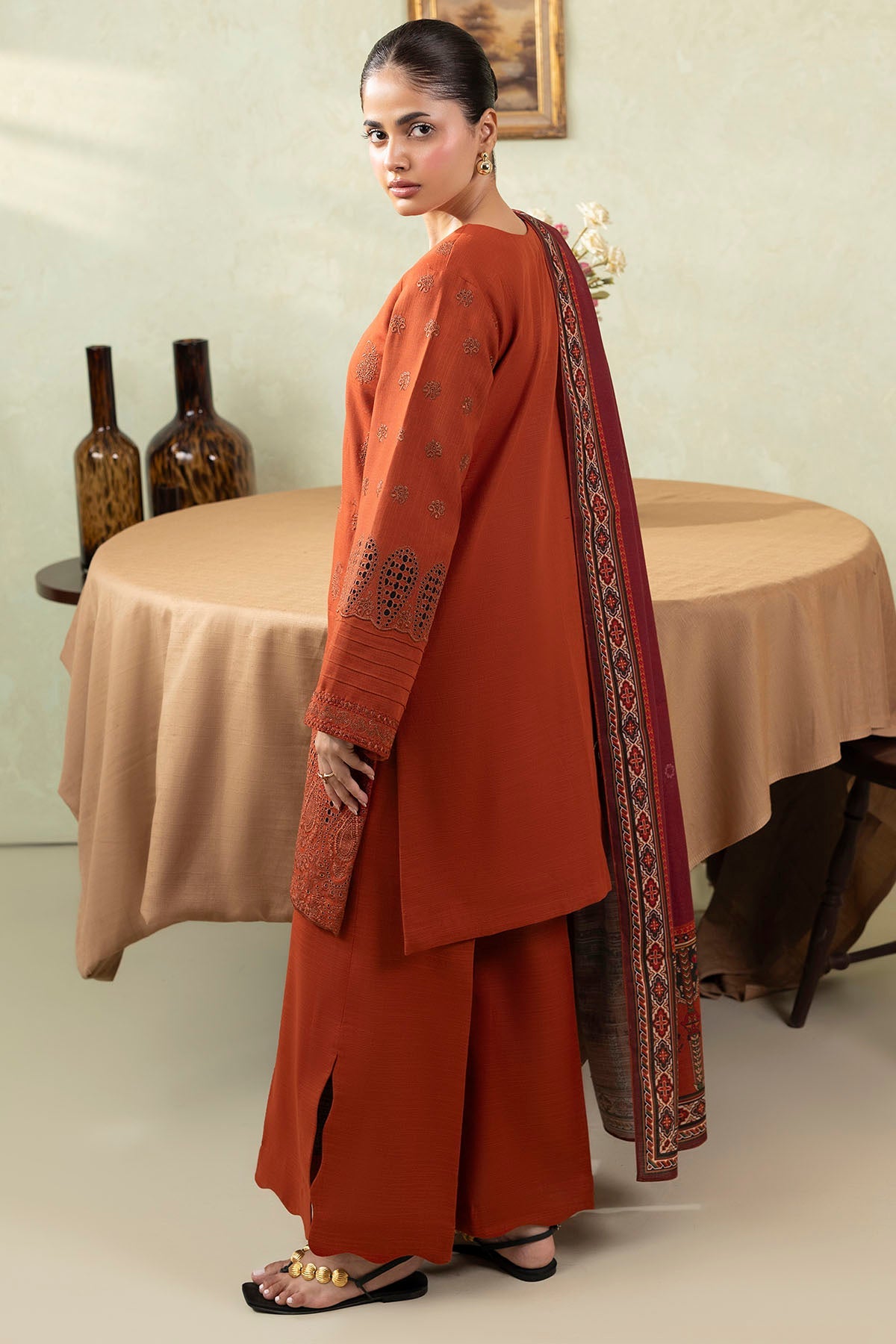 5689-ZOE EMBROIDERED KHADDAR UNSTITCHED