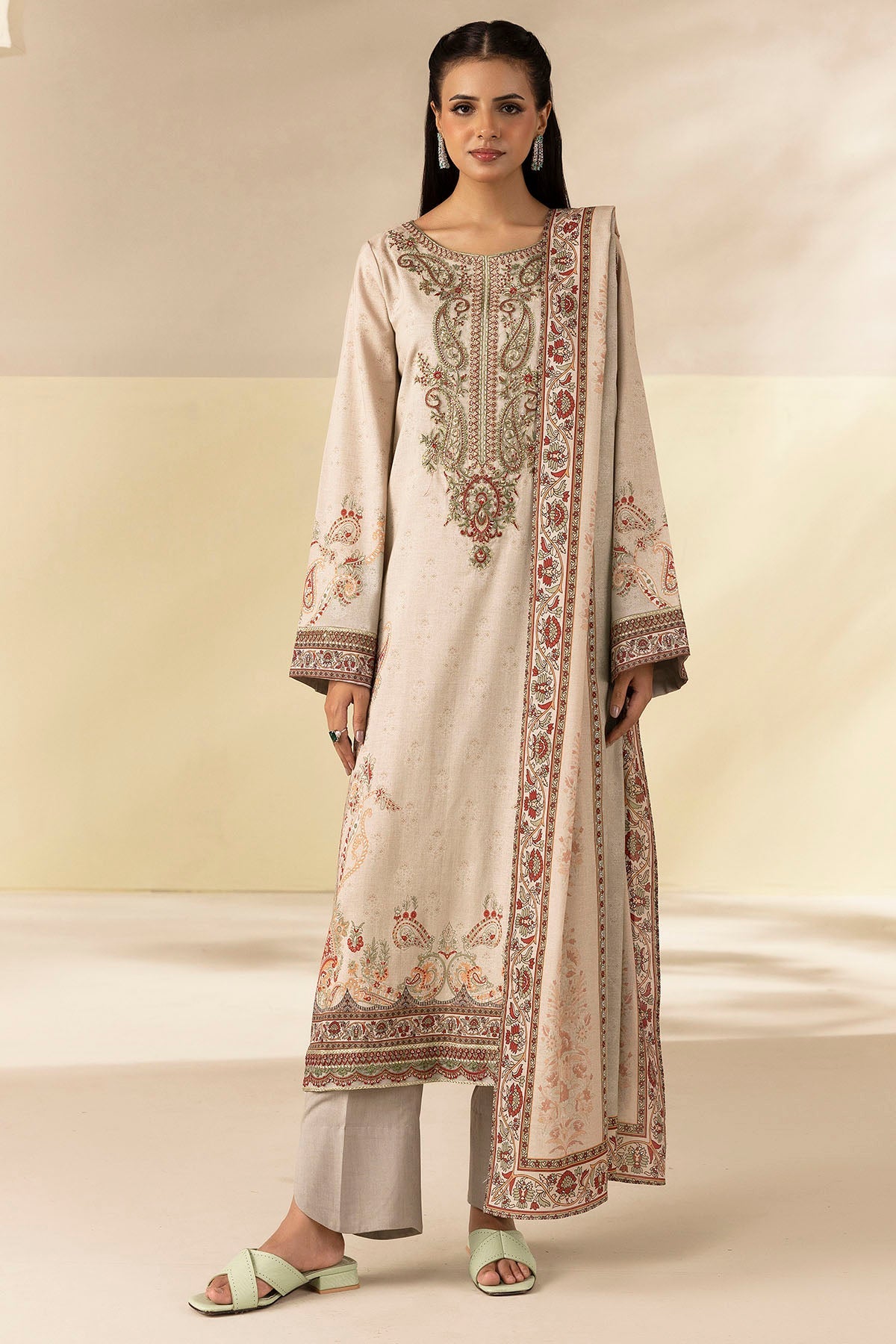 5698-ZABEL DIGITAL PRINTED LINEN UNSTITCHED