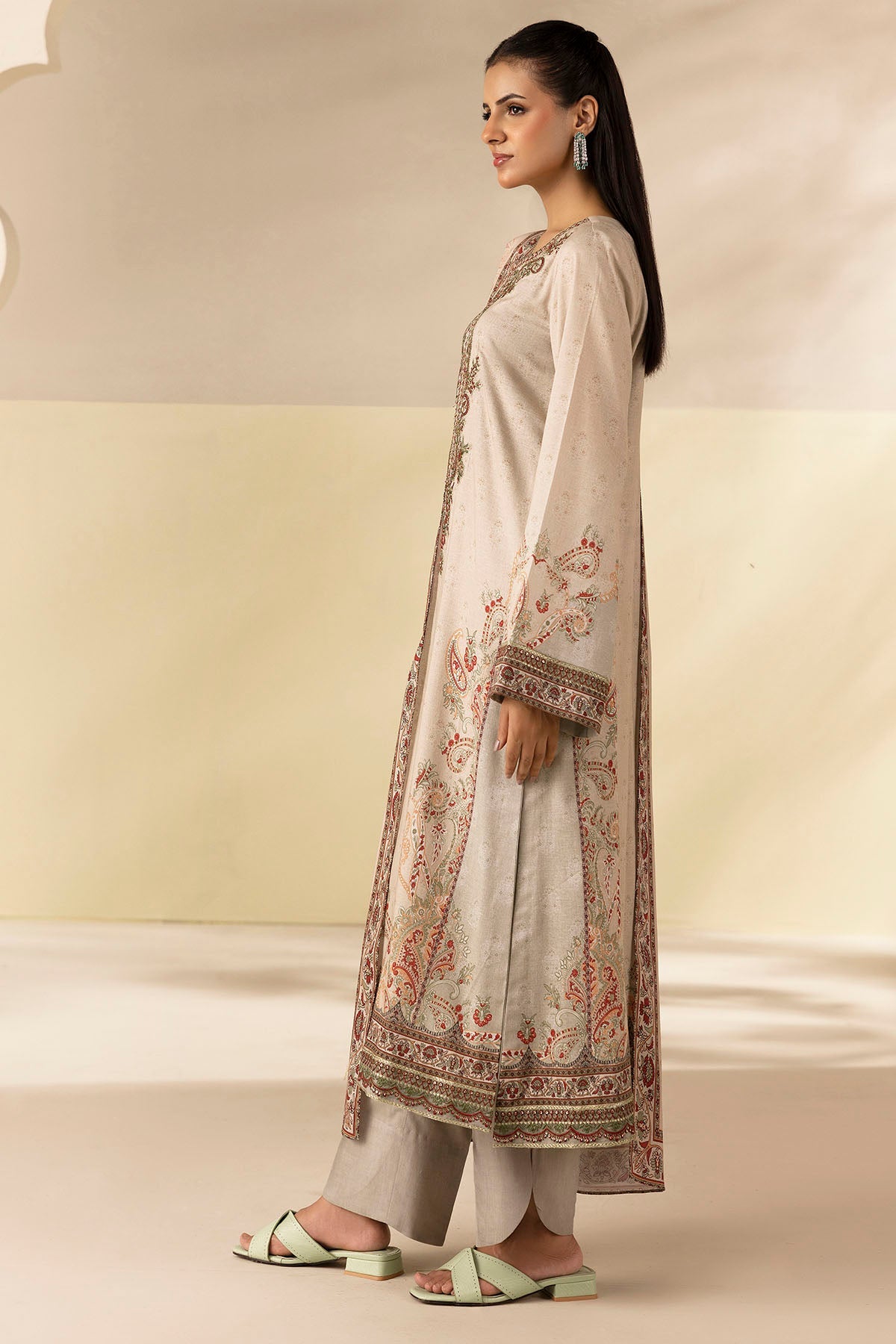 5698-ZABEL DIGITAL PRINTED LINEN UNSTITCHED