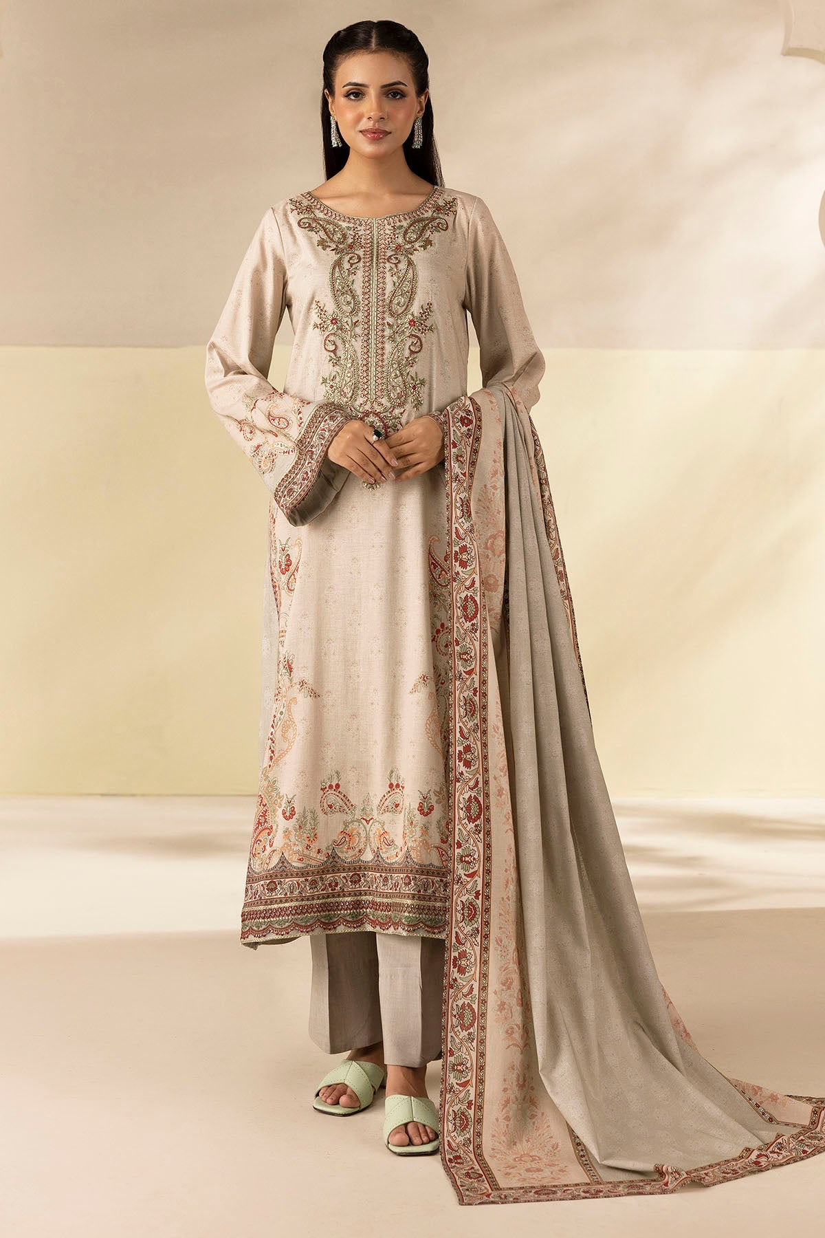 5698-ZABEL DIGITAL PRINTED LINEN UNSTITCHED