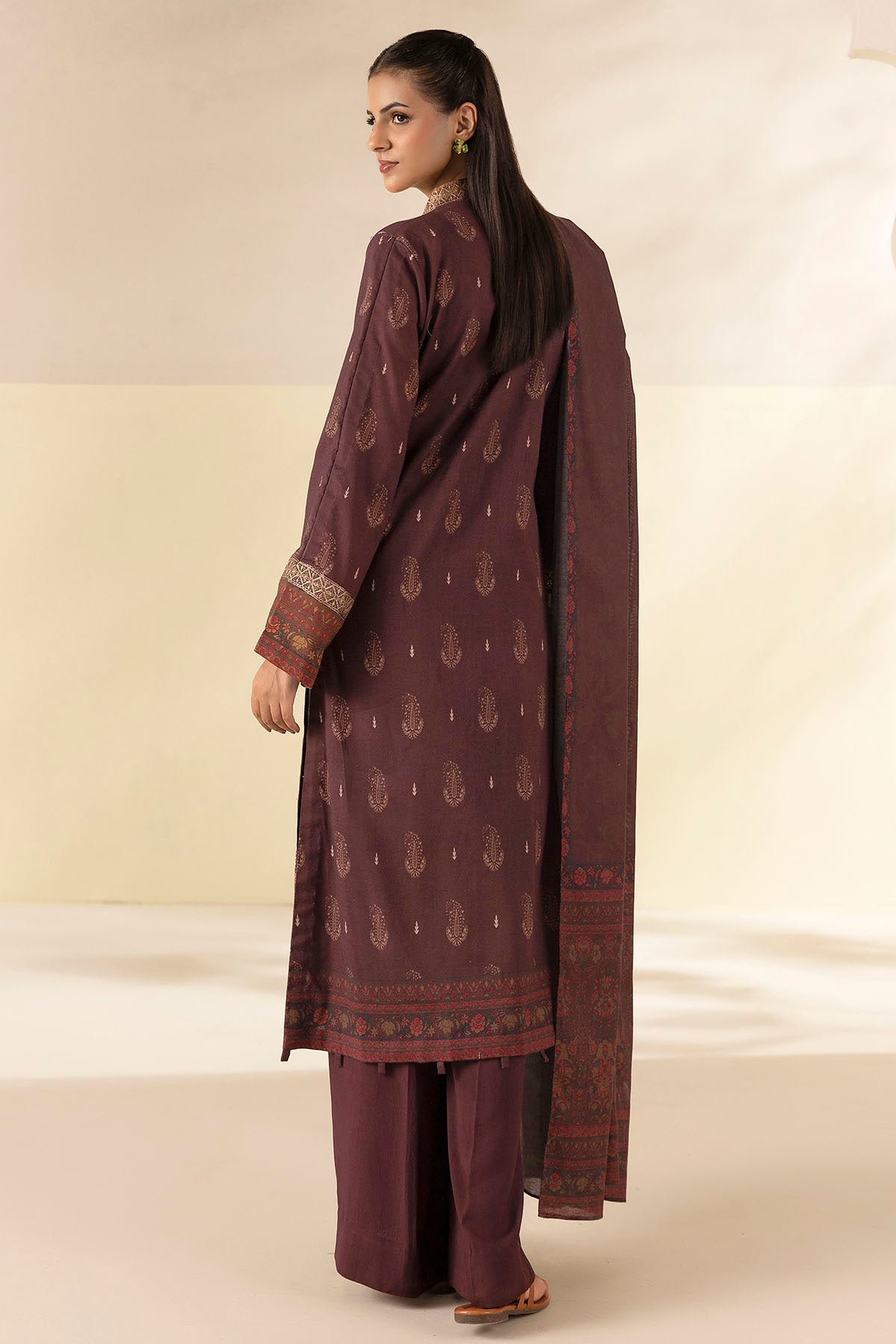 5709-MIDHA DIGITAL PRINTED LINEN UNSTITCHED