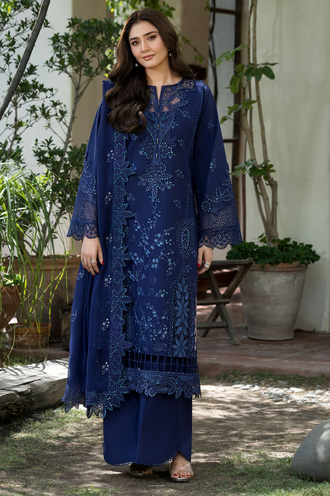 6115-CAMPANIA EMBROIDERED LAWN UNSTITCHED