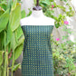Natural Dye Hand Block Printed Ajrak Green Polka Dot Dress – Eco-Friendly Lawn
