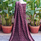 Ajrak Design Dress Floral Butta Two-Piece – Organic Dye Hand Block Printed Lawn (Burgundy Wine)