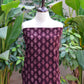 Ajrak Design Dress Floral Butta Two-Piece – Organic Dye Hand Block Printed Lawn (Burgundy Wine)