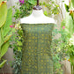 Organic Dye Ajrak Design Dress – Hand Block Printed Green Two-Piece Lawn Set