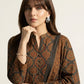 Organic Dye Rang-e-Hina Badam Ajrak Design Dress – Hand Block Printed Unstitched Two-Piece (Shirt & Dupatta)