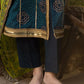 3 Piece Gold and Lacquer Printed Lawn Suit with Gold and Lacquer Printed Chiffon Dupatta and Dyed Trouser BM-62025