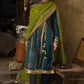 3 Piece Gold and Lacquer Printed Lawn Suit with Gold and Lacquer Printed Chiffon Dupatta and Dyed Trouser BM-62025