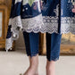 3 Piece Embroidered Lawn Suit with Chiffon Dupatta and Borders PM-62043