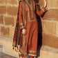 3 Piece Gold Printed Lawn Suit with Gold and Lacquer Printed Chiffon Dupatta and Dyed Trouser BM-62026