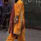 3 Piece Embroidered Gold and Lacquer Printed Lawn Suit with Gold and Lacquer Printed Chiffon Dupatta and Dyed Trouser BM-62029
