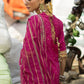 3 Piece Gold and Lacquer Printed Lawn Gharara Suit with Gold and Lacquer Printed Chiffon Dupatta and Embroidered Lace SP-62012