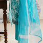 3 Piece Embroidered Printed Lawn Suit with Cotton Net Dupatta and Borders CN-62002