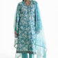 3 Piece Embroidered Printed Lawn Suit with Cotton Net Dupatta and Borders CN-62002