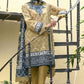 3 Piece Printed Lawn Suit with Embroidered Neckline CL-52536