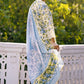 3 Piece Embroidered Printed Lawn Suit with Border CL-62082