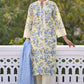 3 Piece Embroidered Printed Lawn Suit with Border CL-62082
