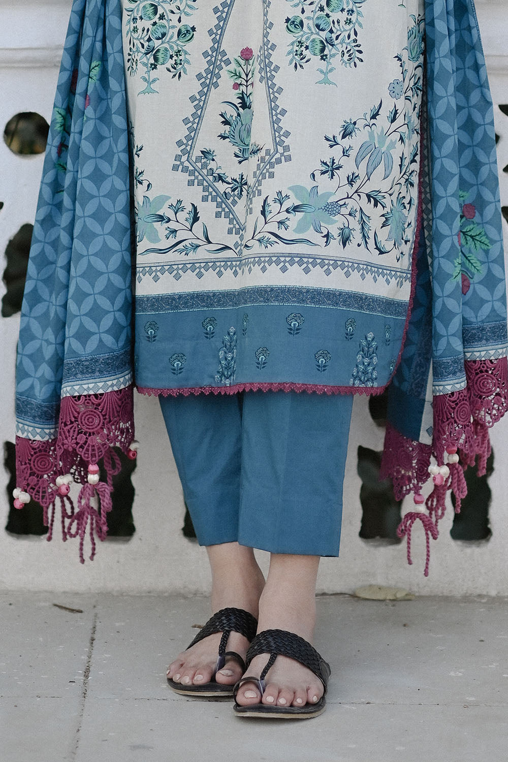 3 Piece Embroidered Printed Lawn Suit with Lawn Dupatta CL-62216