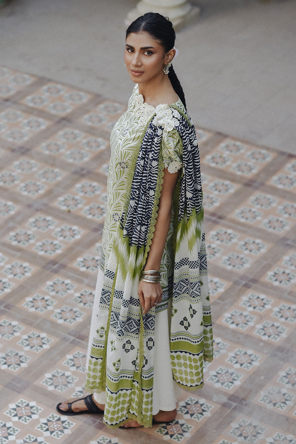 3 Piece Embroidered Printed Lawn Suit with Lawn Dupatta CL-62239