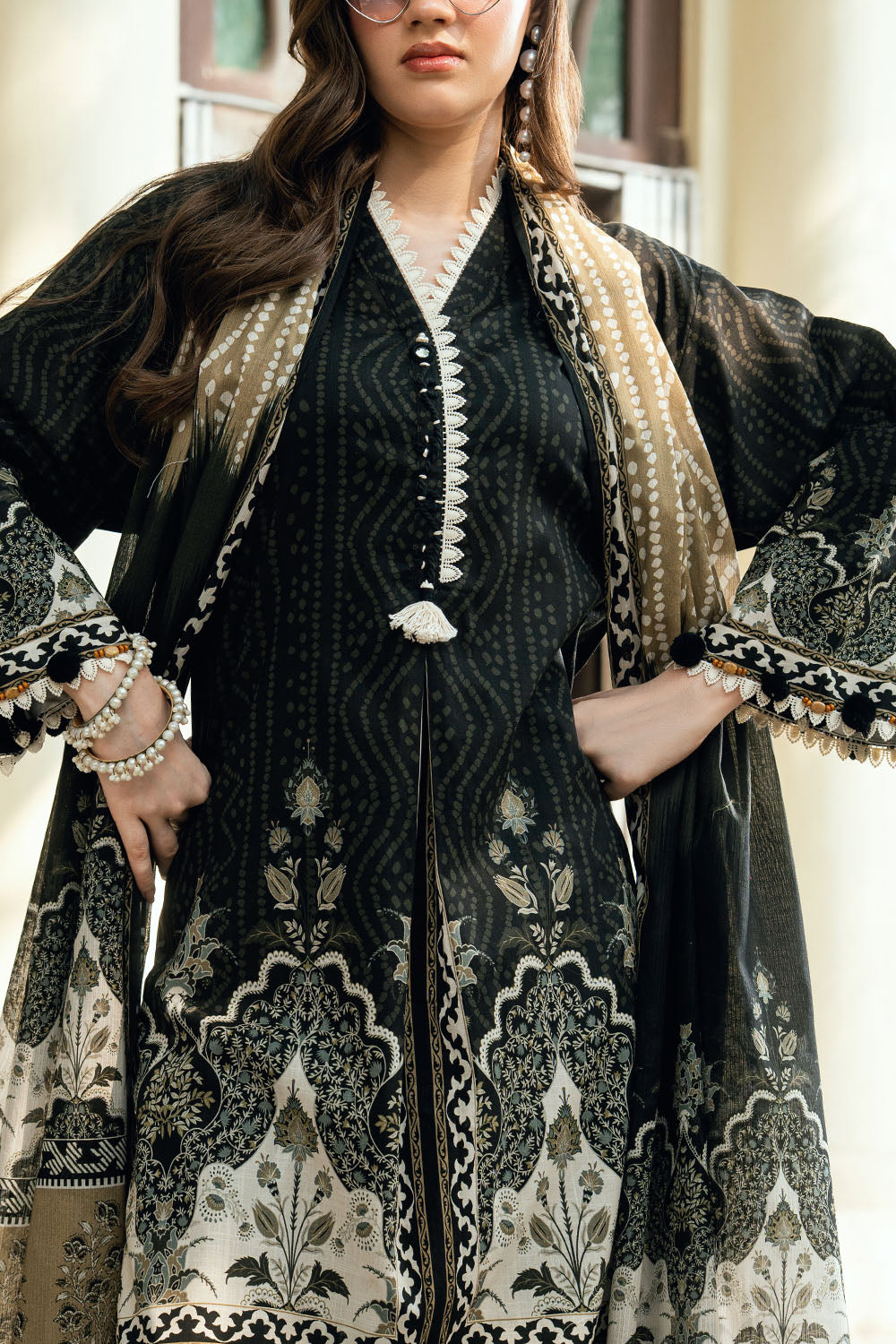 3 Piece Printed Cross Hatch Suit CH-62019