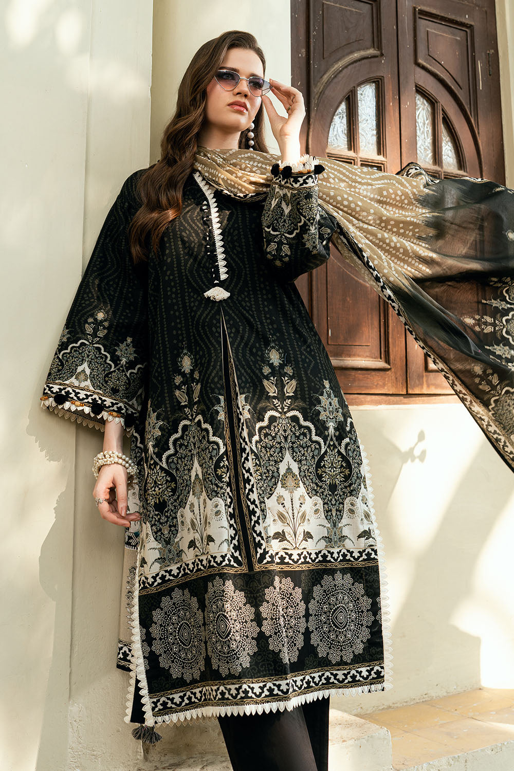 3 Piece Printed Cross Hatch Suit CH-62019