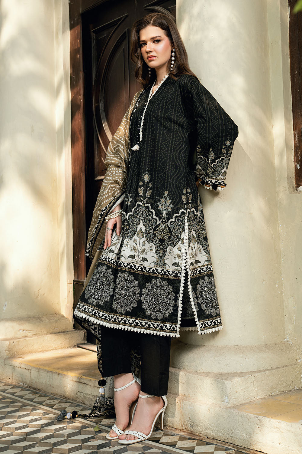 3 Piece Printed Cross Hatch Suit CH-62019