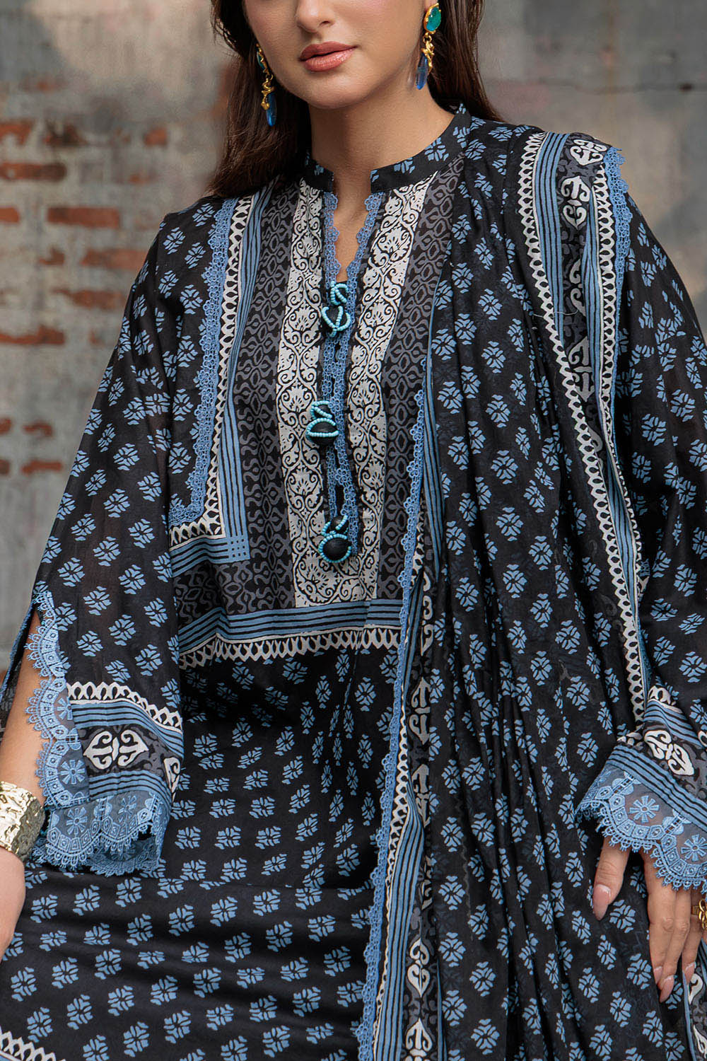 3 Piece Printed Lawn Suit B-62002
