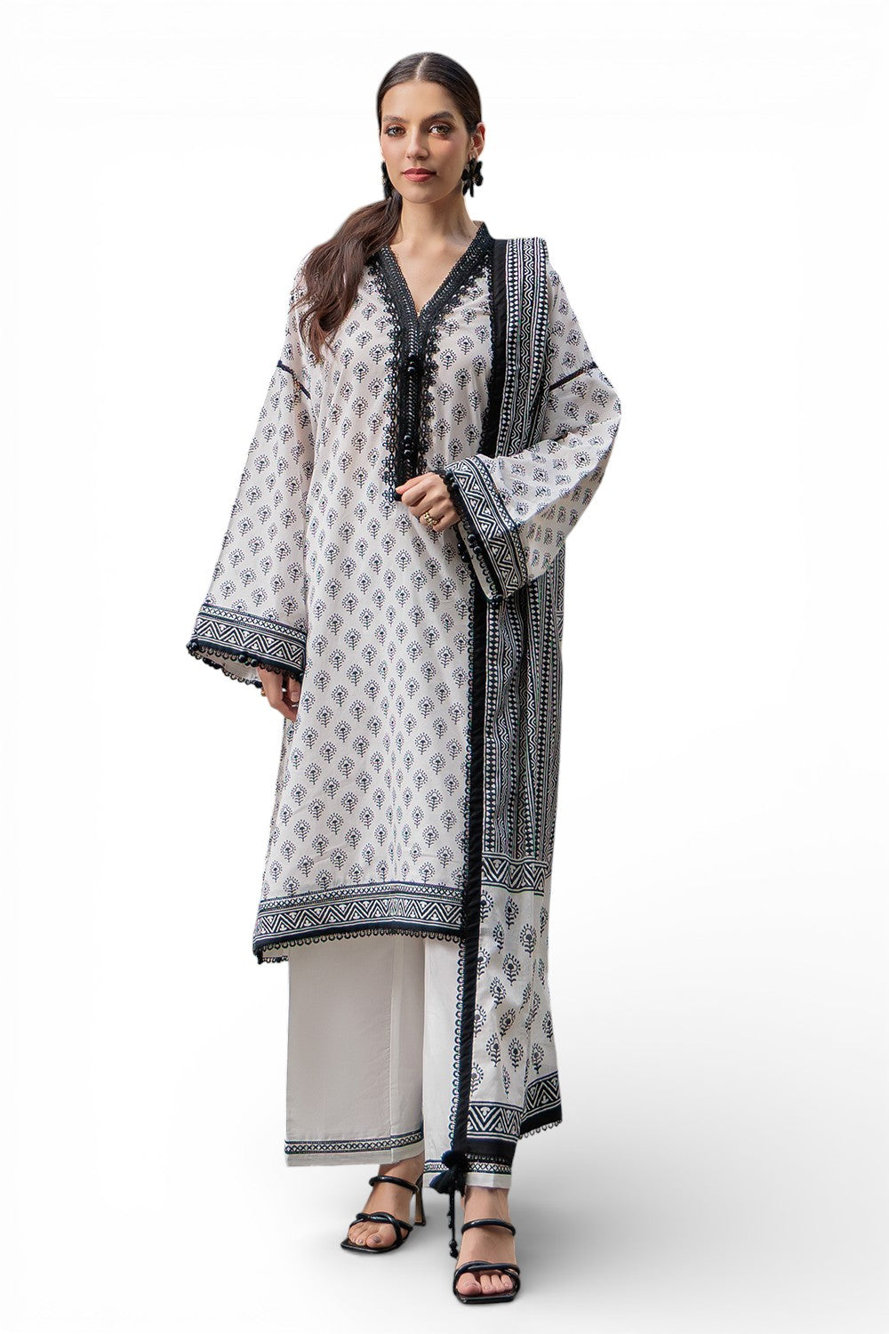 3 Piece Printed Lawn Suit B-62003