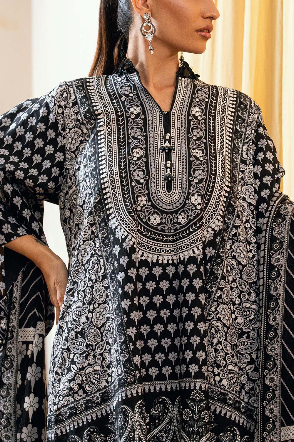 3 Piece Printed Lawn Suit B-62007