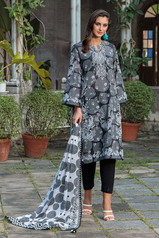 3 Piece Printed Lawn Suit B-62012