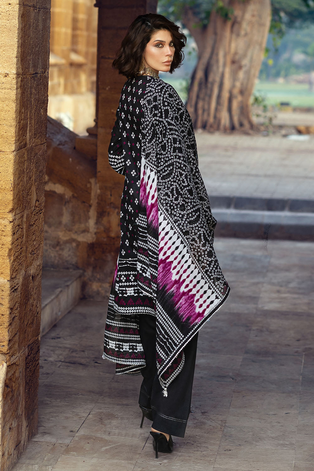 3 Piece Printed Lawn Suit CL-52175 A