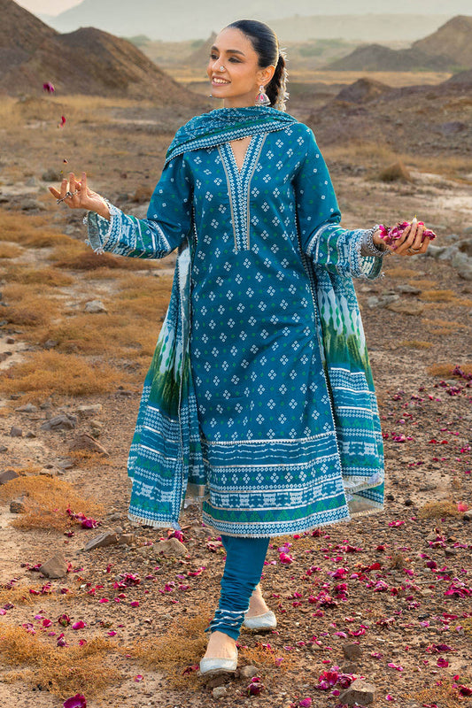 3 Piece Printed Lawn Suit CL-52175 B