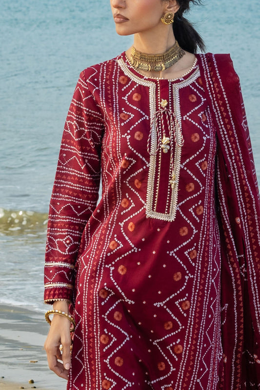 3 Piece Printed Lawn Suit CL-52180 B