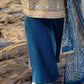 3 Piece Lacquer Printed Lawn Suit with Lacquer Printed Lawn Dupatta and Dyed Trouser CL-62022 A