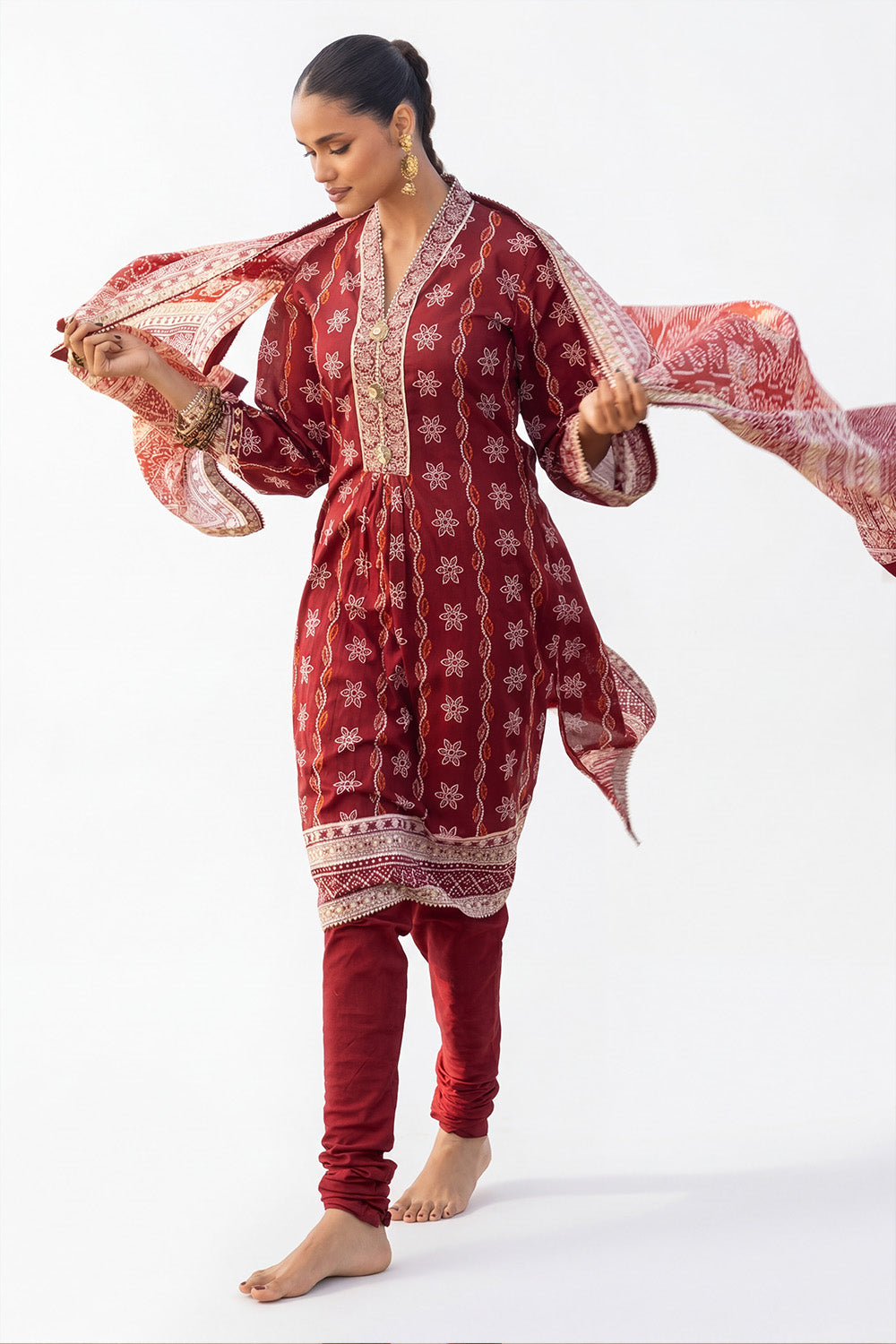 3 Piece Printed Lawn Suit CL-62026 B