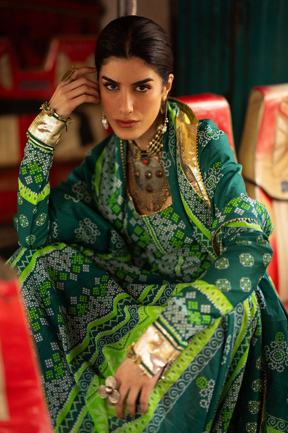 3 Piece Printed Lawn Suit CL-62027 A