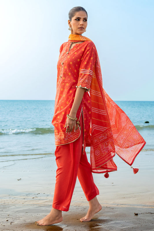 3 Piece Printed Lawn Suit CL-62031 A