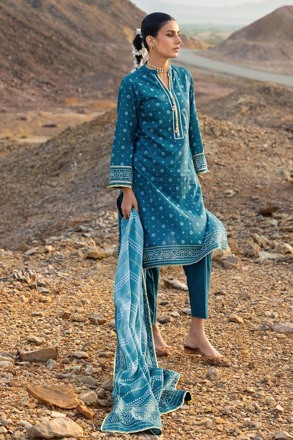 3 Piece Printed Lawn Suit CL-62031 B