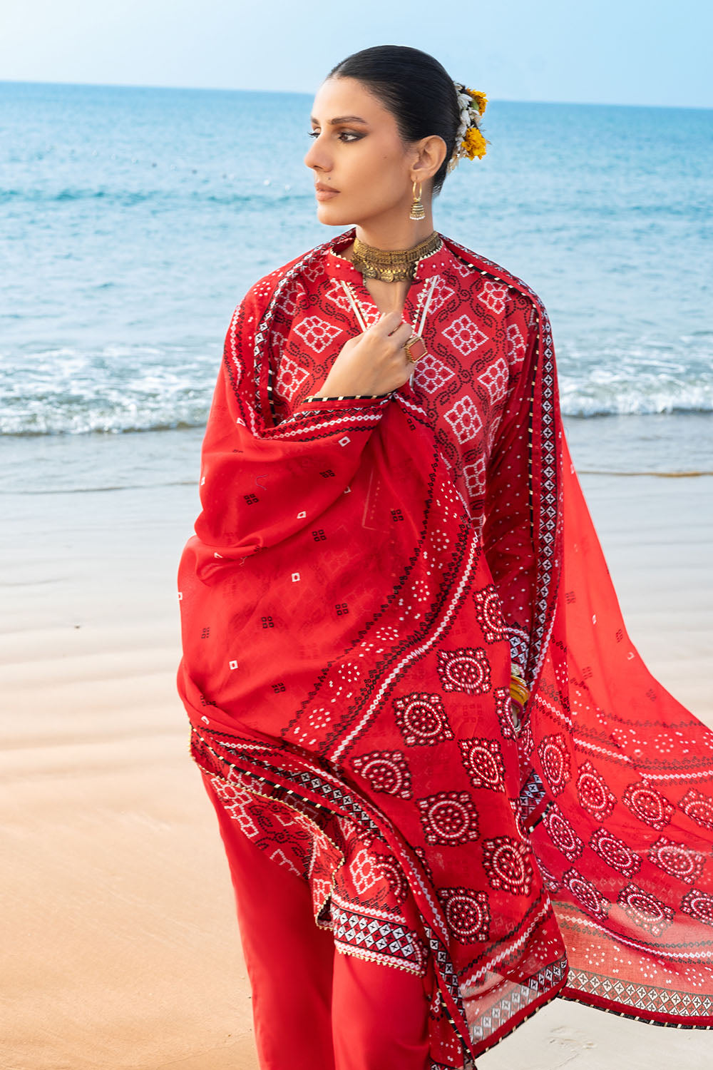 3 Piece Printed Lawn Suit CL-62032 B