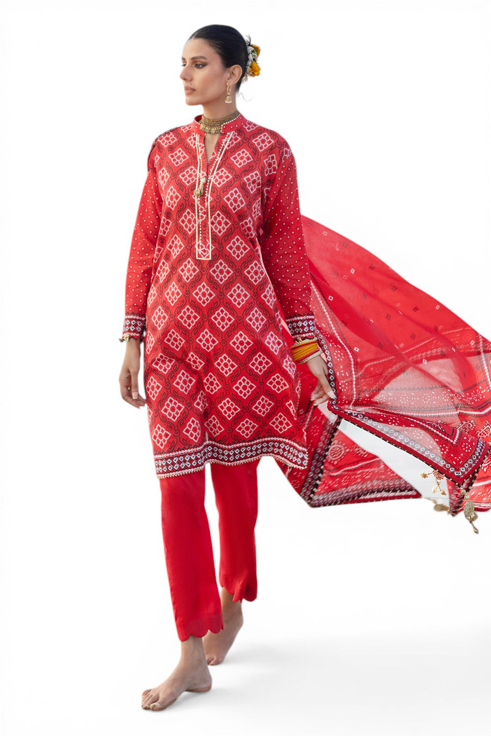 3 Piece Printed Lawn Suit CL-62032 B