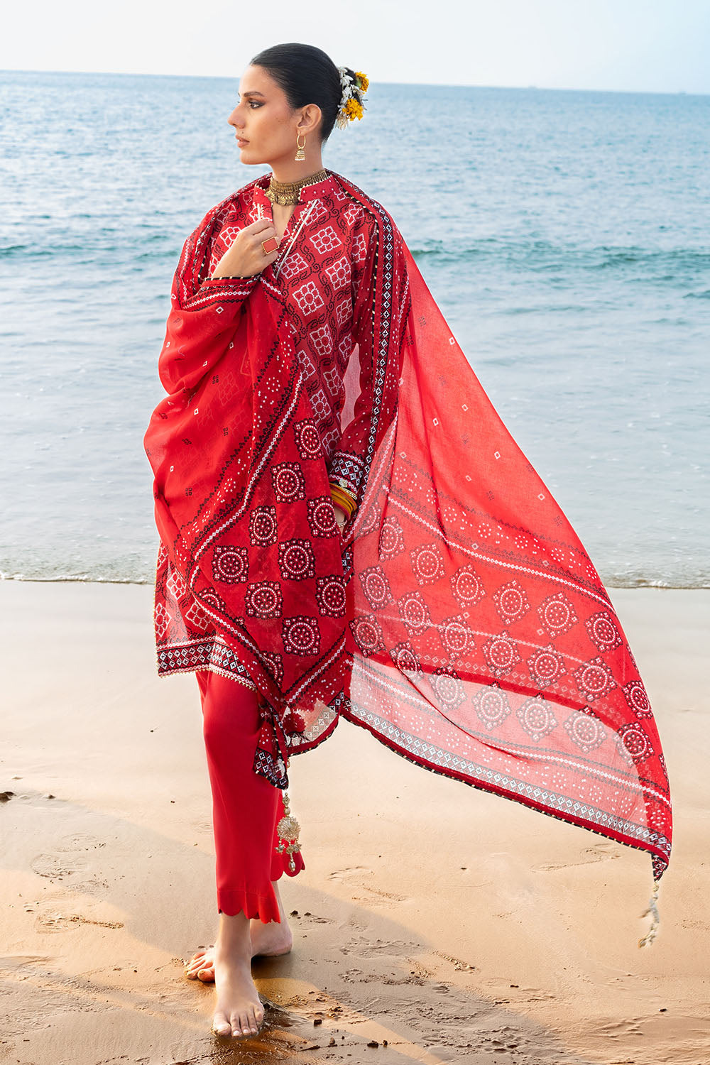 3 Piece Printed Lawn Suit CL-62032 B